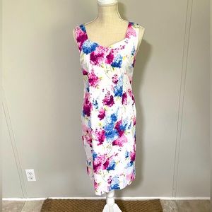 Bright floral dress